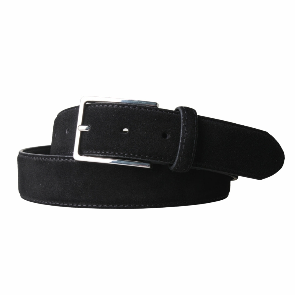 Mens black belt size 36 - suede